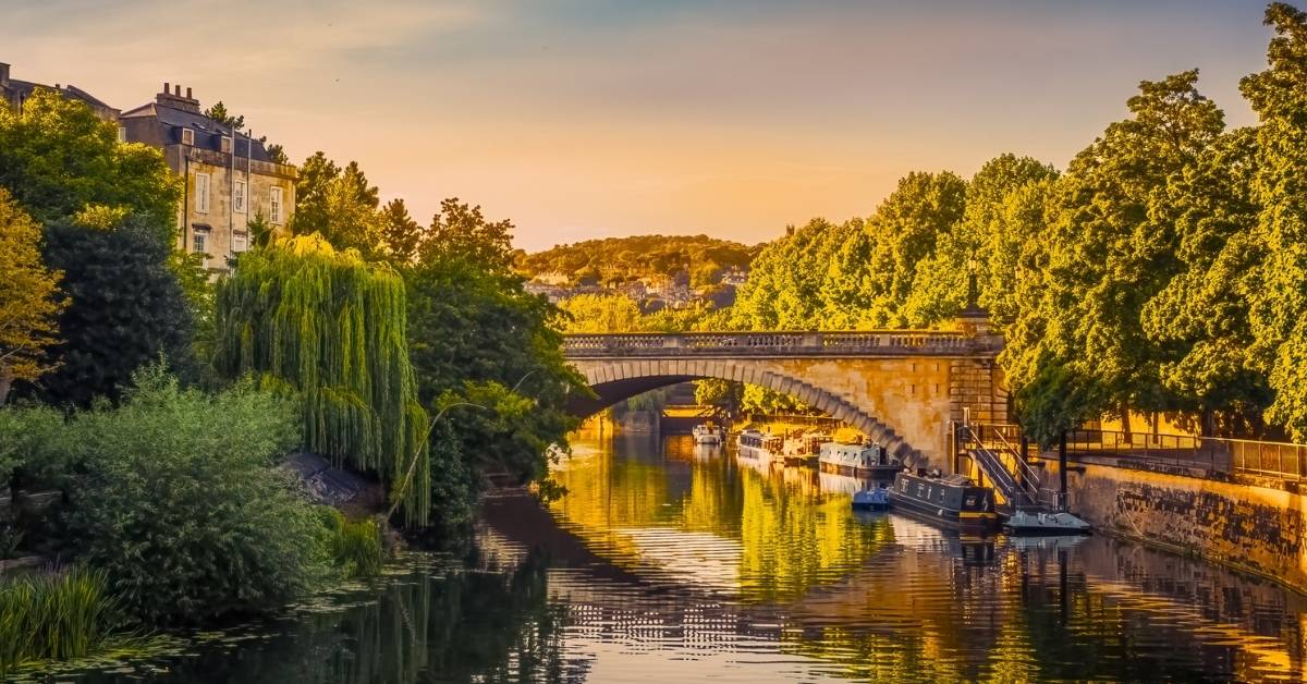 A beautiful bridge in the Bath area